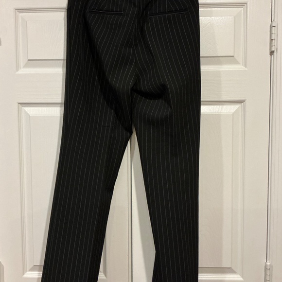 Liz Claiborne Black Pants with White Pinstripes Size 10 - Picture 5 of 5
